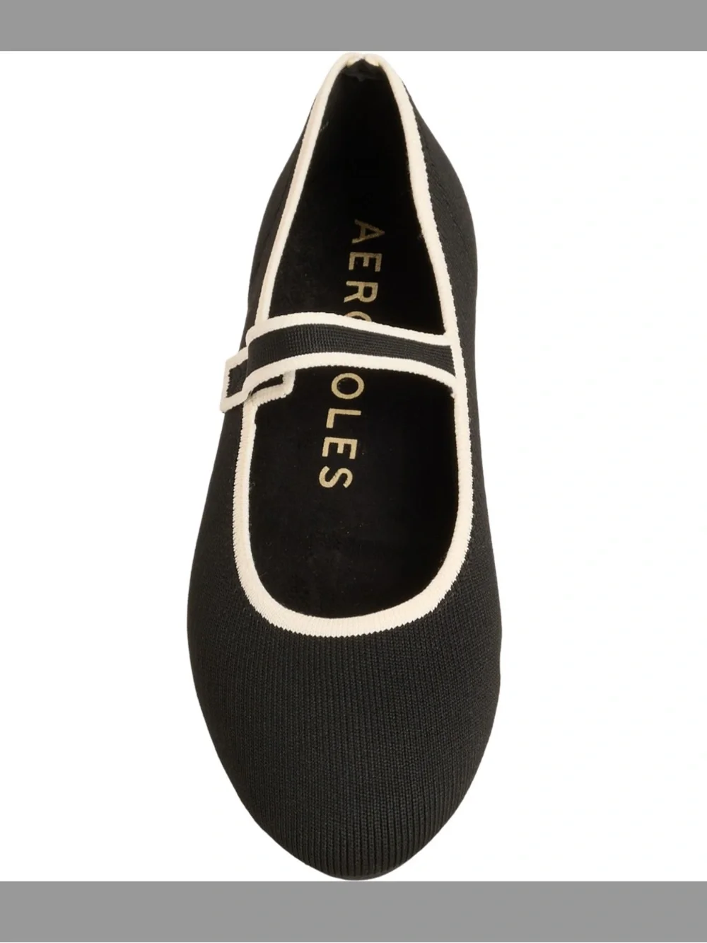 AEROSOLES Black Mary Jane with Cream Trim - Almost NEW